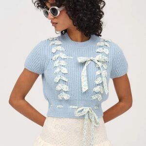 *NEW* FOR LOVE AND LEMONS BOW SWEATER LARGE